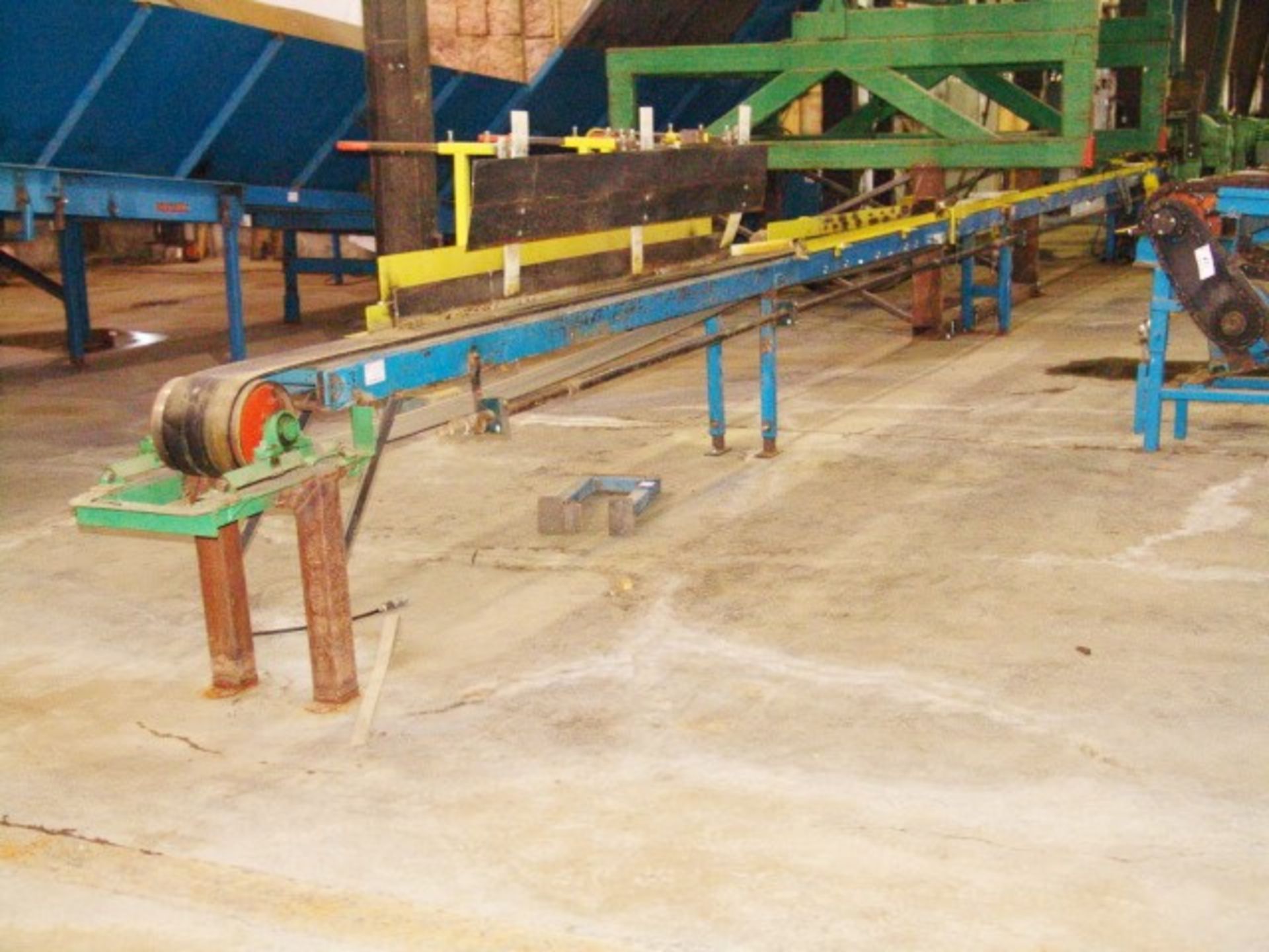 PLANER INFEED, 9" X 55' W/ DRIVE (ASSET C-102)