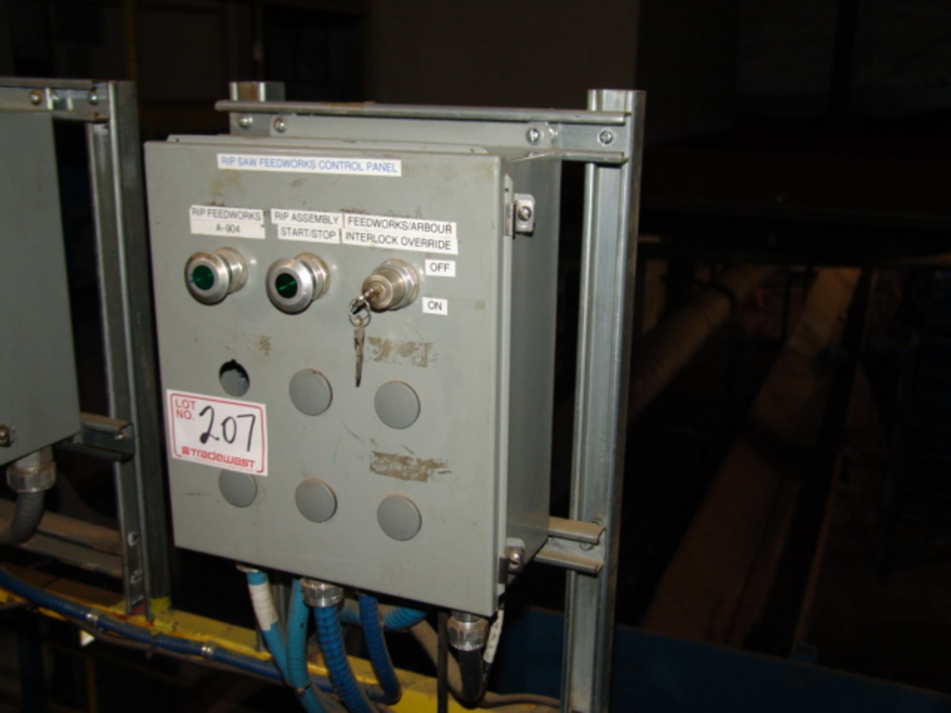 RIPSAW FEEDWORKS CONTROL PANEL