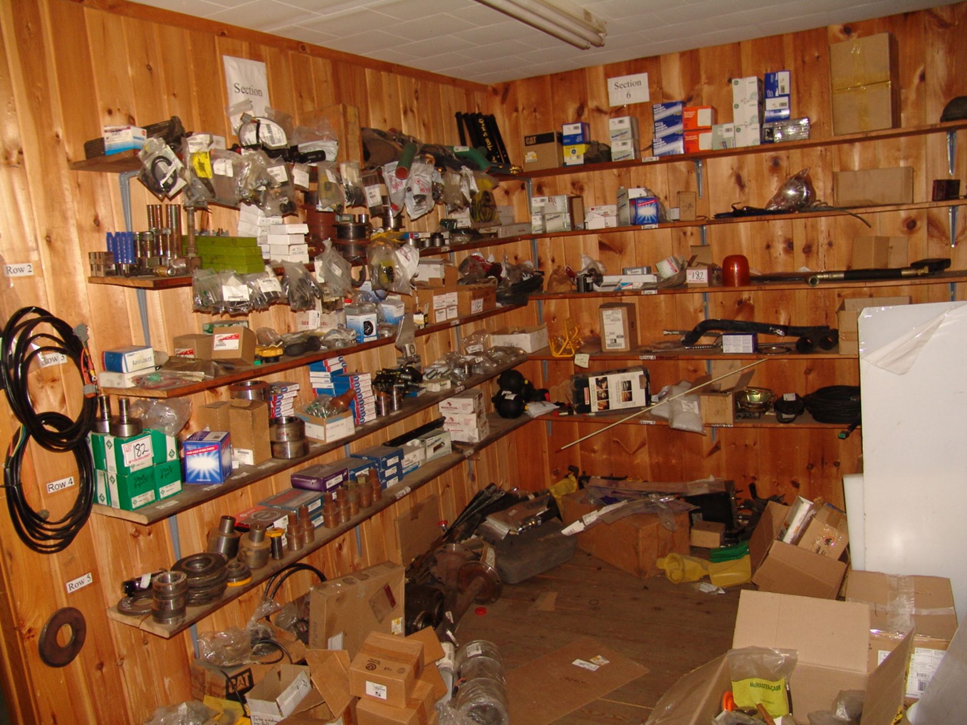 CONTENTS OF PARTS ROOM, ROLLING STOCK PARTS