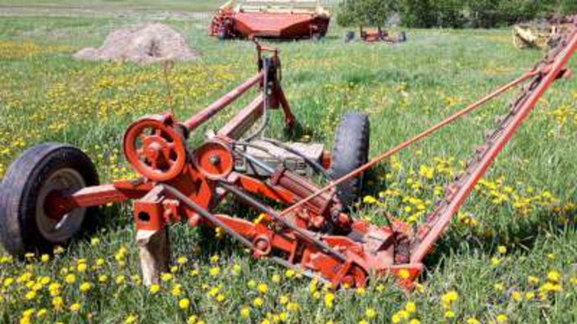 Allis Chalmers trailer mower, pitman less - Image 3 of 3