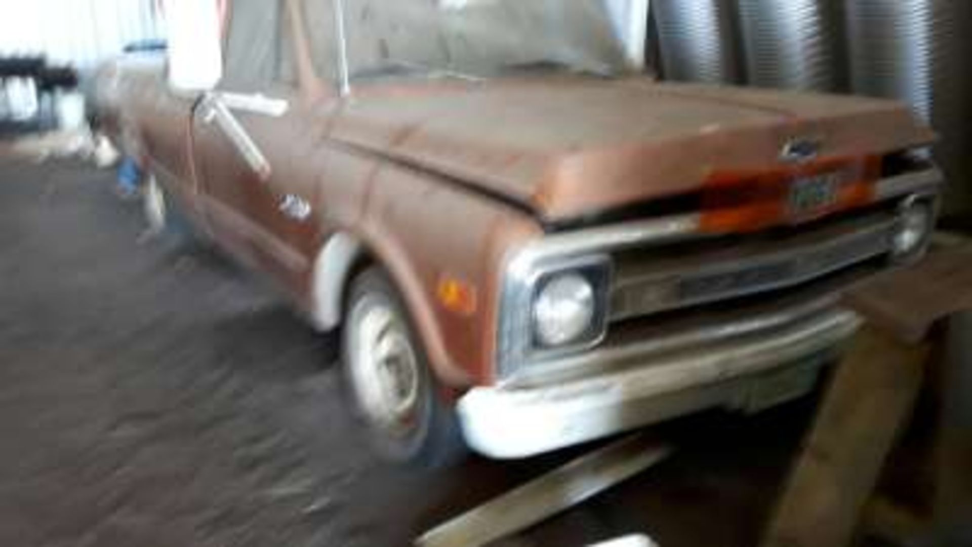 1970 Chev 1/2 Ton, 6 cylinder, standard-Three on the Tree, 103,000 miles, good interior, no rust, - Image 2 of 4