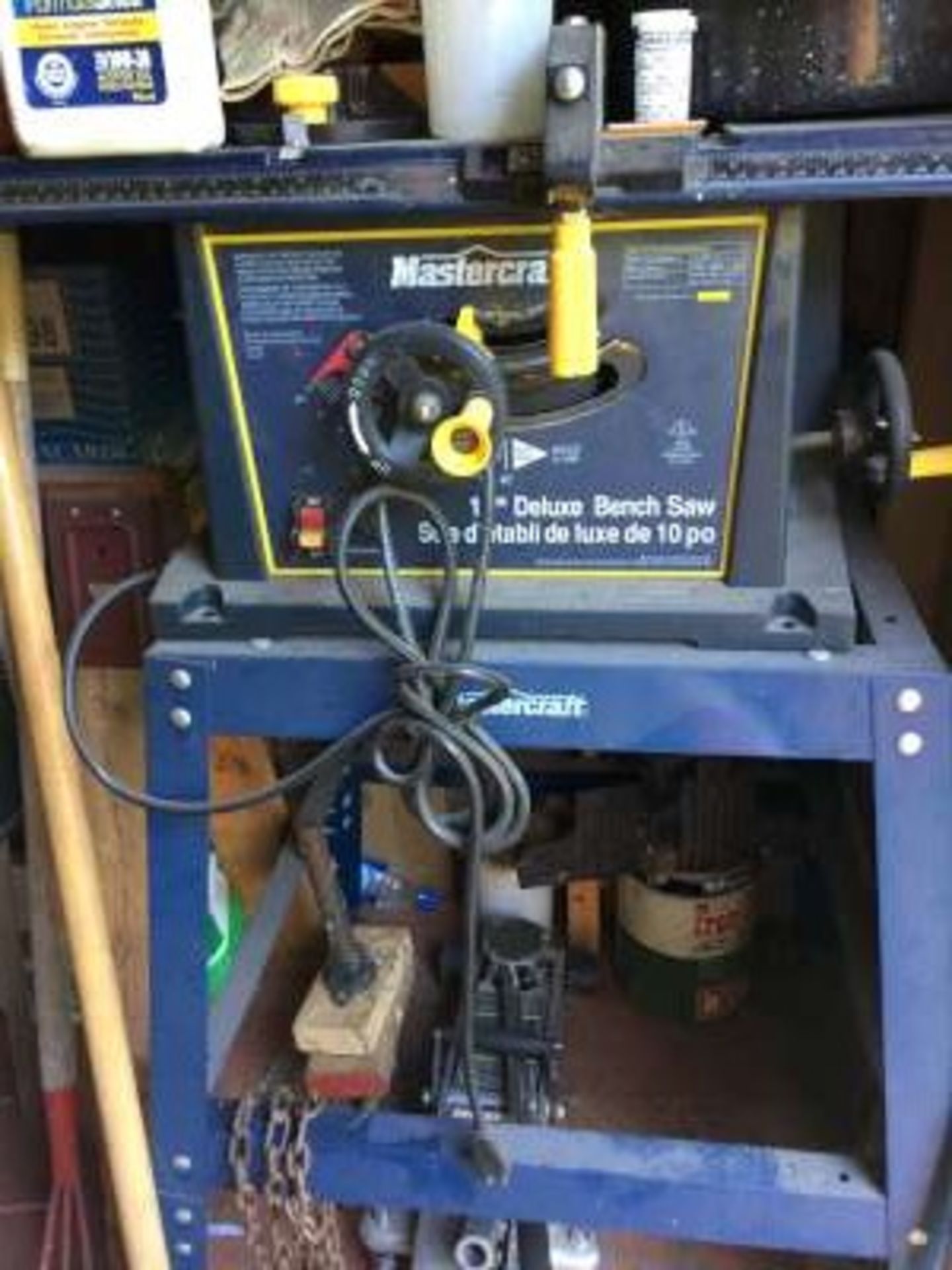 Mastercraft 10” Deluxe bench saw