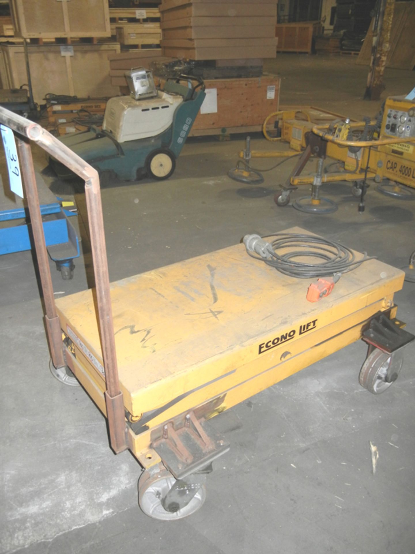 Econo Lift Powered Lift Table, 2,000 lb capacity, Model# SL36-20, with 48" x 24" Table (2008)
