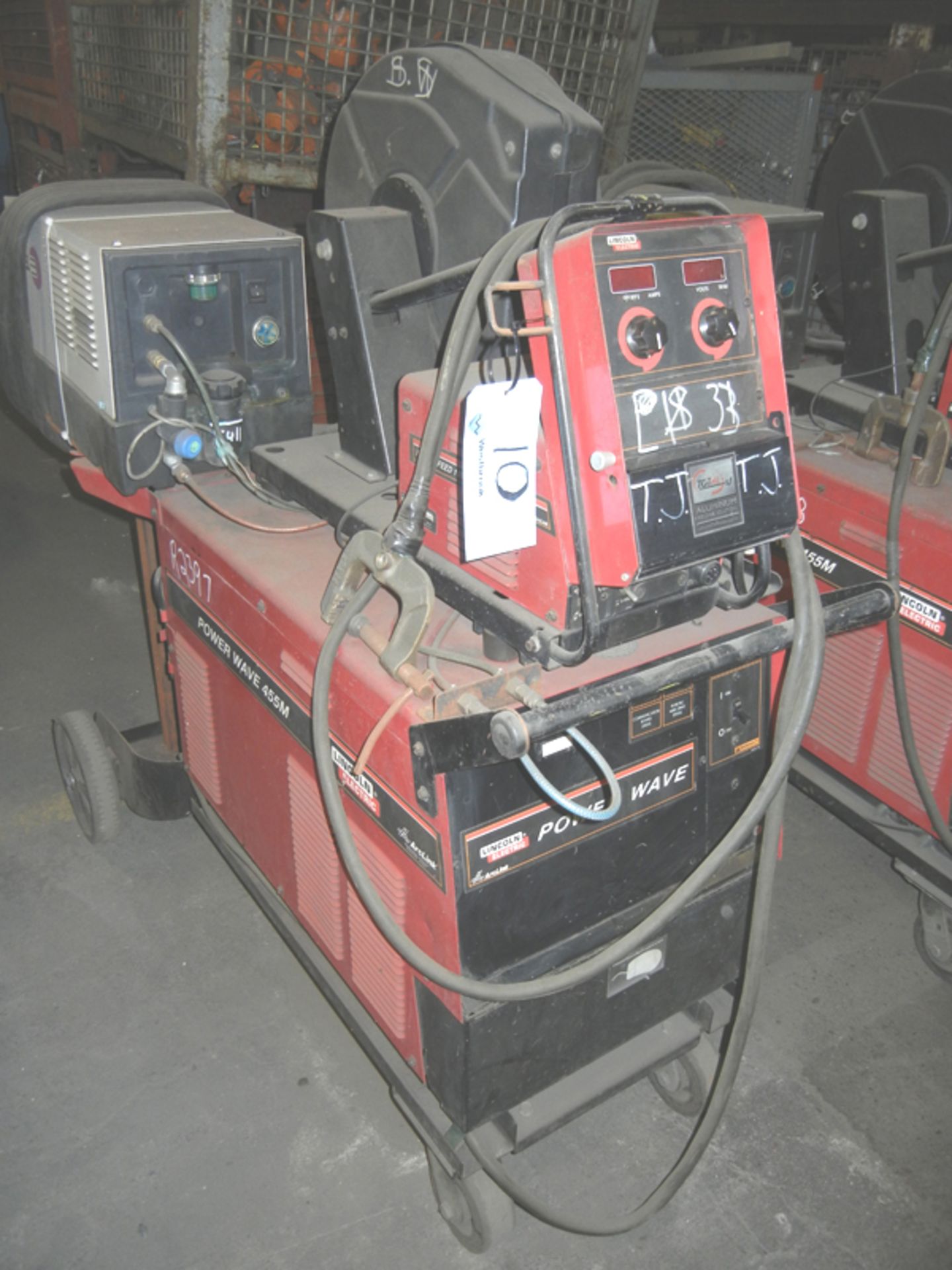 Lincoln Model 455 Welder with Lincoln power feed 10m wire feeder & Chiller, 208/230/460/575 volt