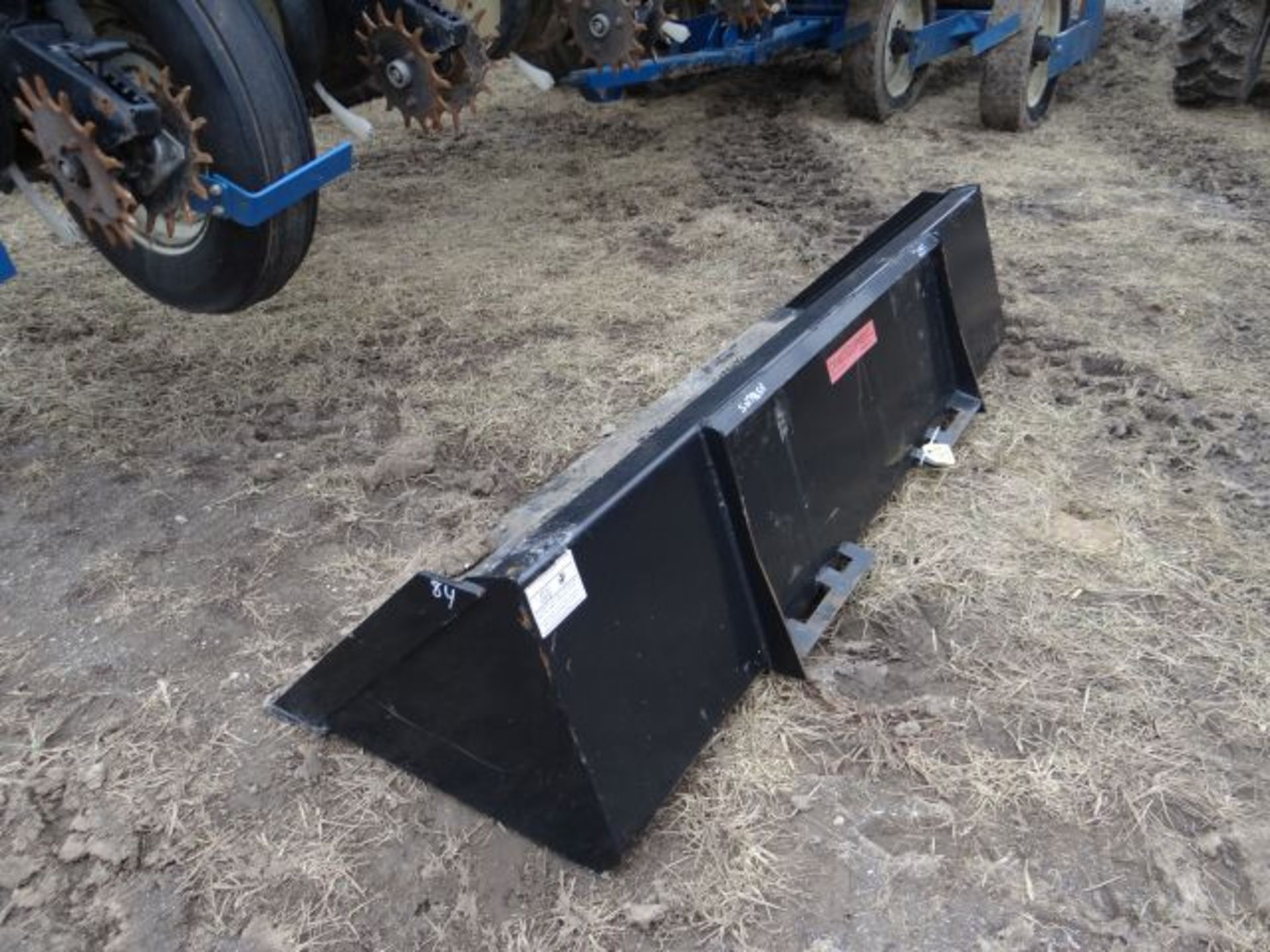 84" Low Profile Smooth Bucket Skid Steer Attachment - Image 2 of 2
