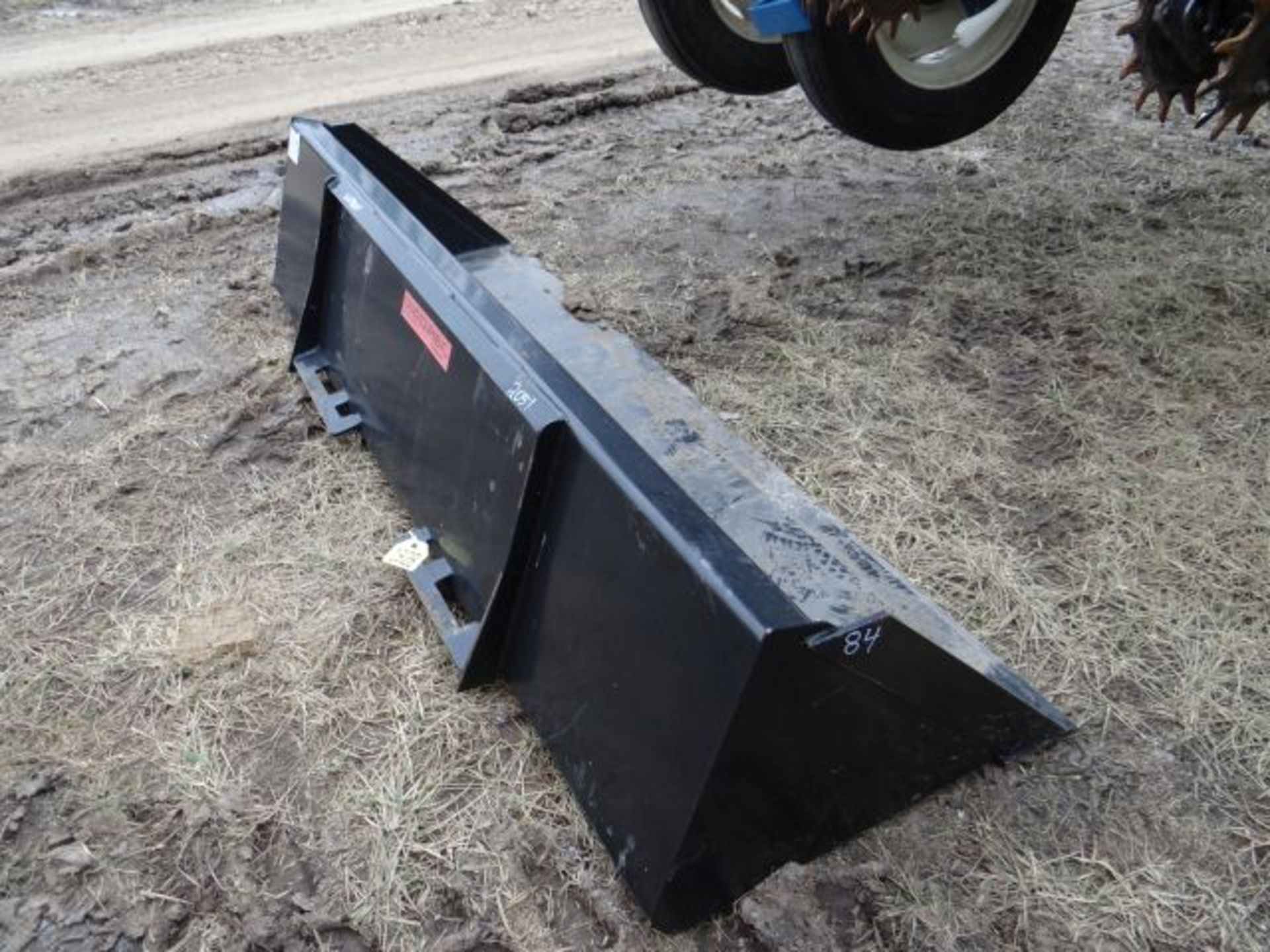 84" Low Profile Smooth Bucket Skid Steer Attachment