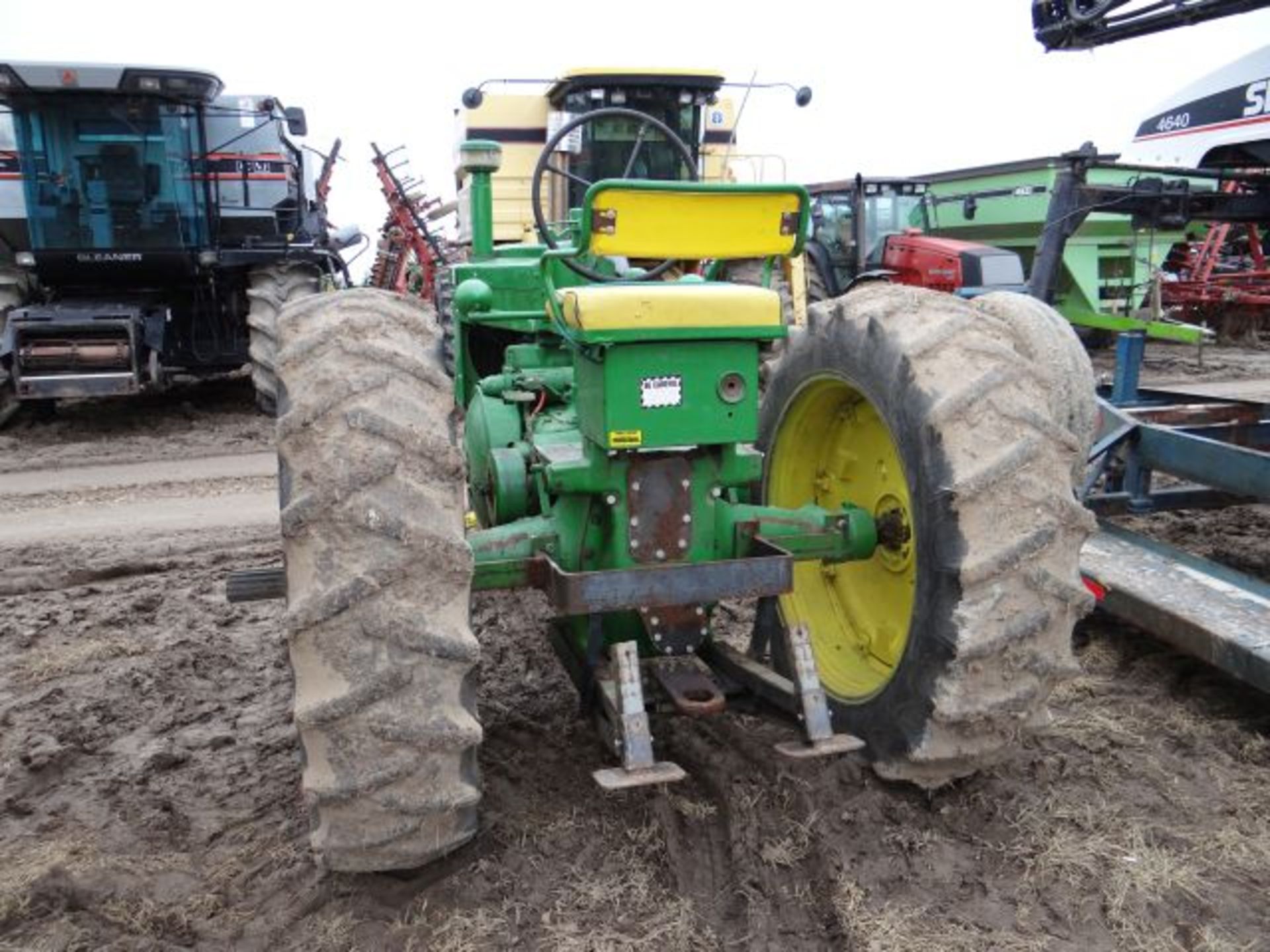 JD G Tractor, 1949 Gas, NF, Pulling Tractor, Weight Bracket and Wheely Bars - Image 3 of 3