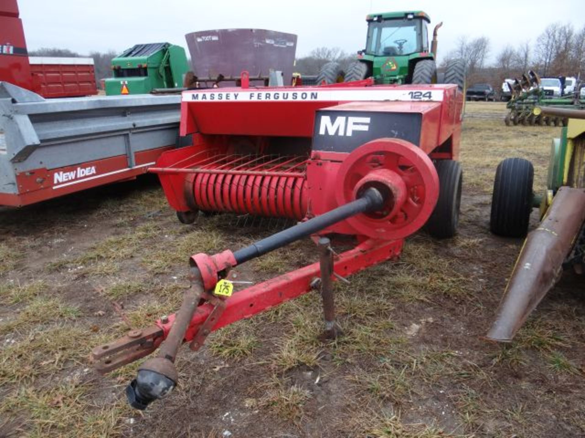 MF 124 Square Baler Manual in the Shed