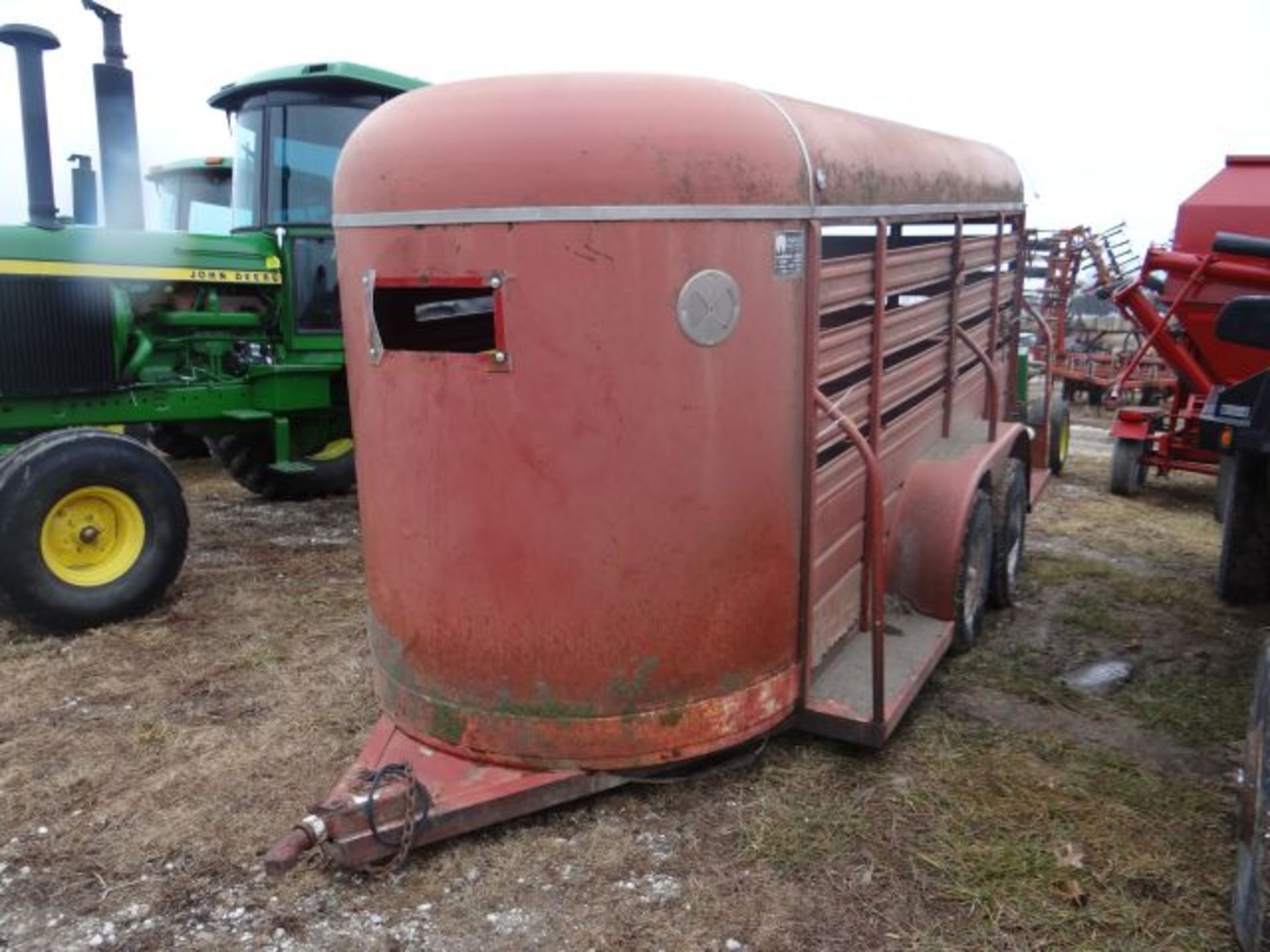 1985 WW Livestock Trailer 16', Bumper Hitch, vin#11WES1420FW133205, Title in the Office