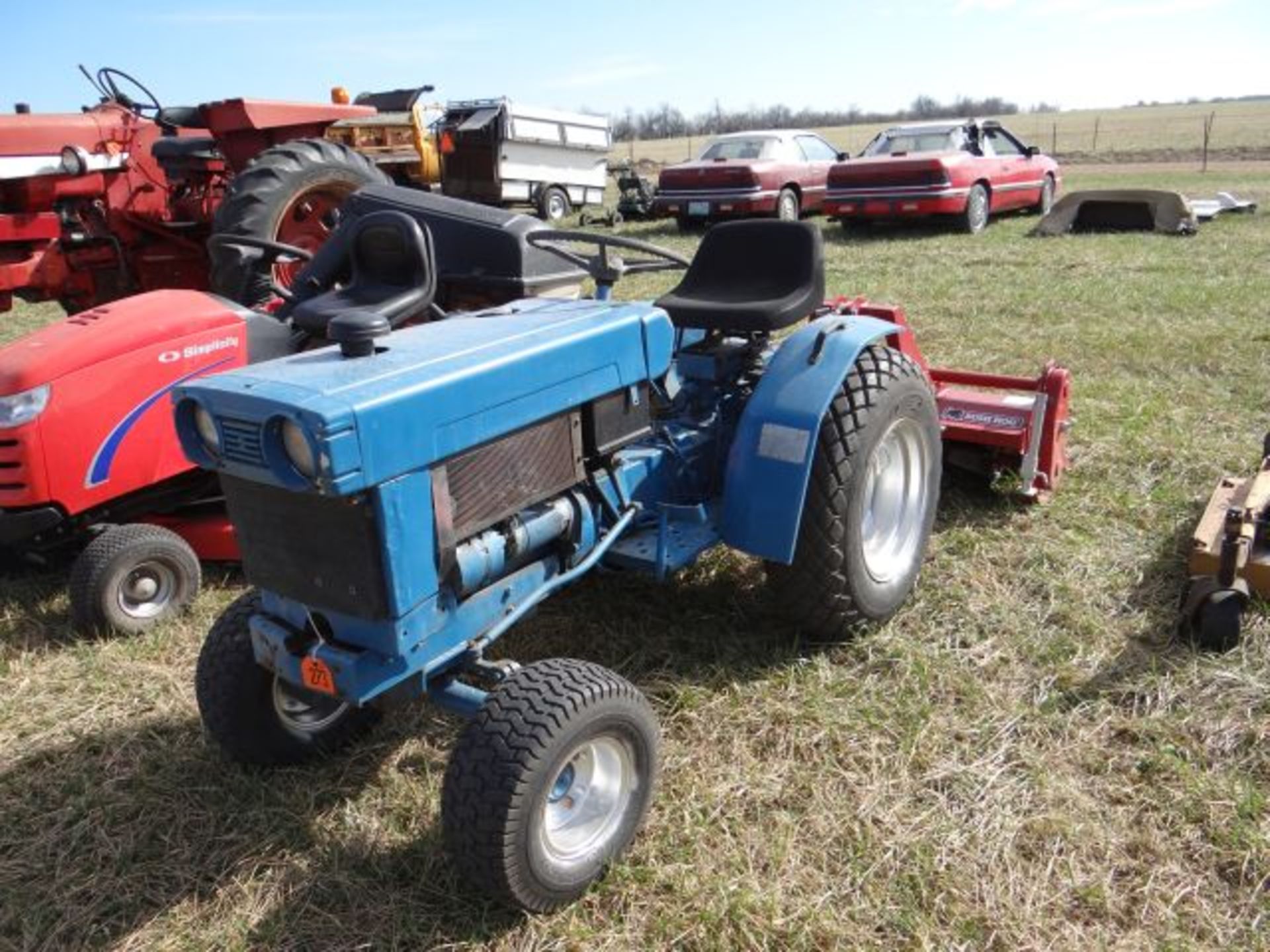 Mitsubishi MT372 Tractor w/2016 Bush Hog RTC50G Tiller, 3pt, Used Very Little