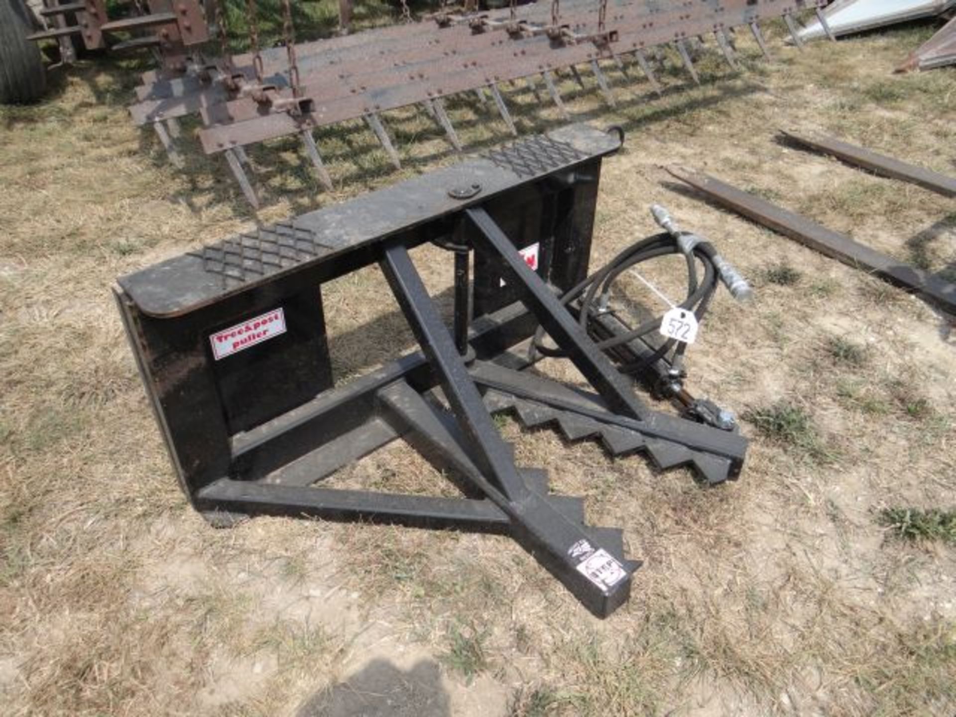 Tree & Post Puller Skid Steer Attachment - Image 2 of 2