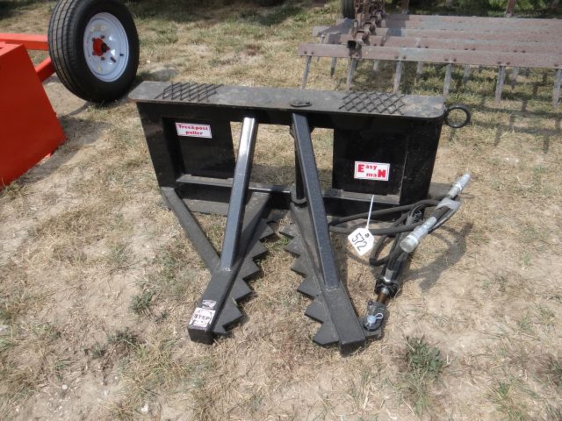 Tree & Post Puller Skid Steer Attachment