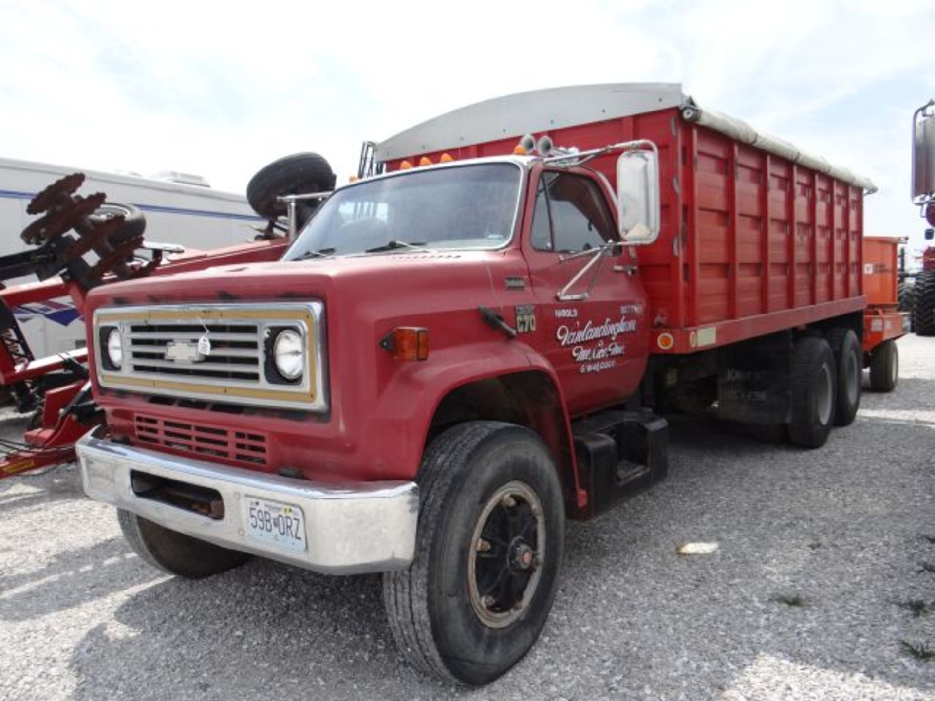 1979 Chevy C70 Grain Truck 13sp, Tandem Axle, Knapheide Bed w/Shur-co Tarp, Title in the Office,