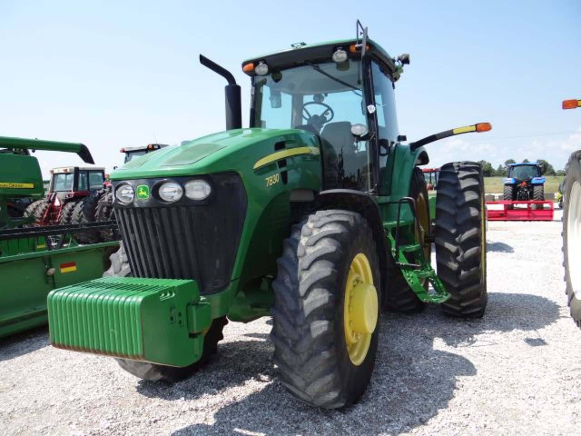 JD 7830 Tractor, 2008 3900 hrs, MFWD, LH Reverser, PQ, 3 SCVs, QH, 18.4x46 Tires