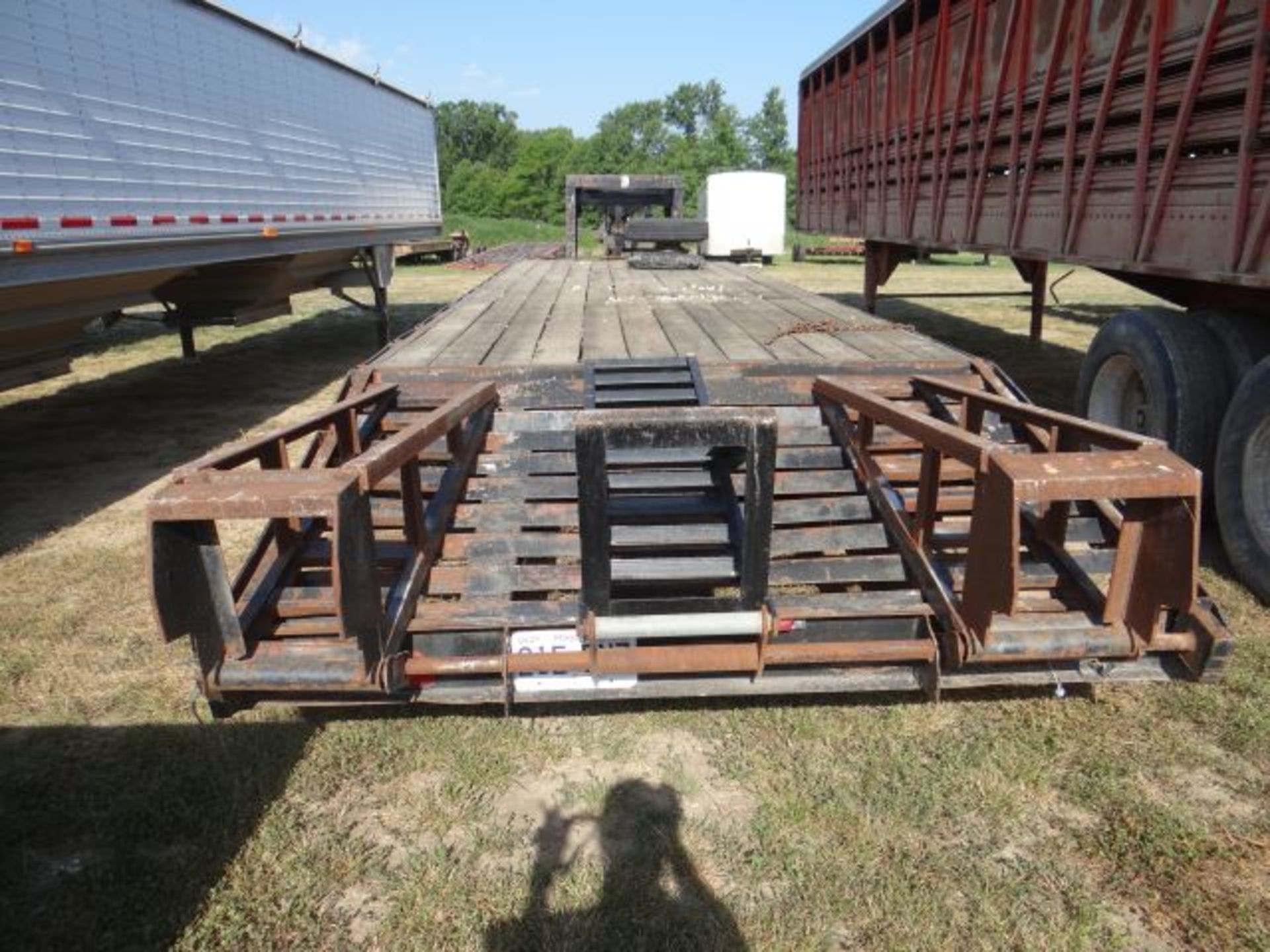 1993 Flatbed Trailer 25' w/5' Dovetail, 8' Width, Gooseneck, Title in the Office - Image 3 of 3