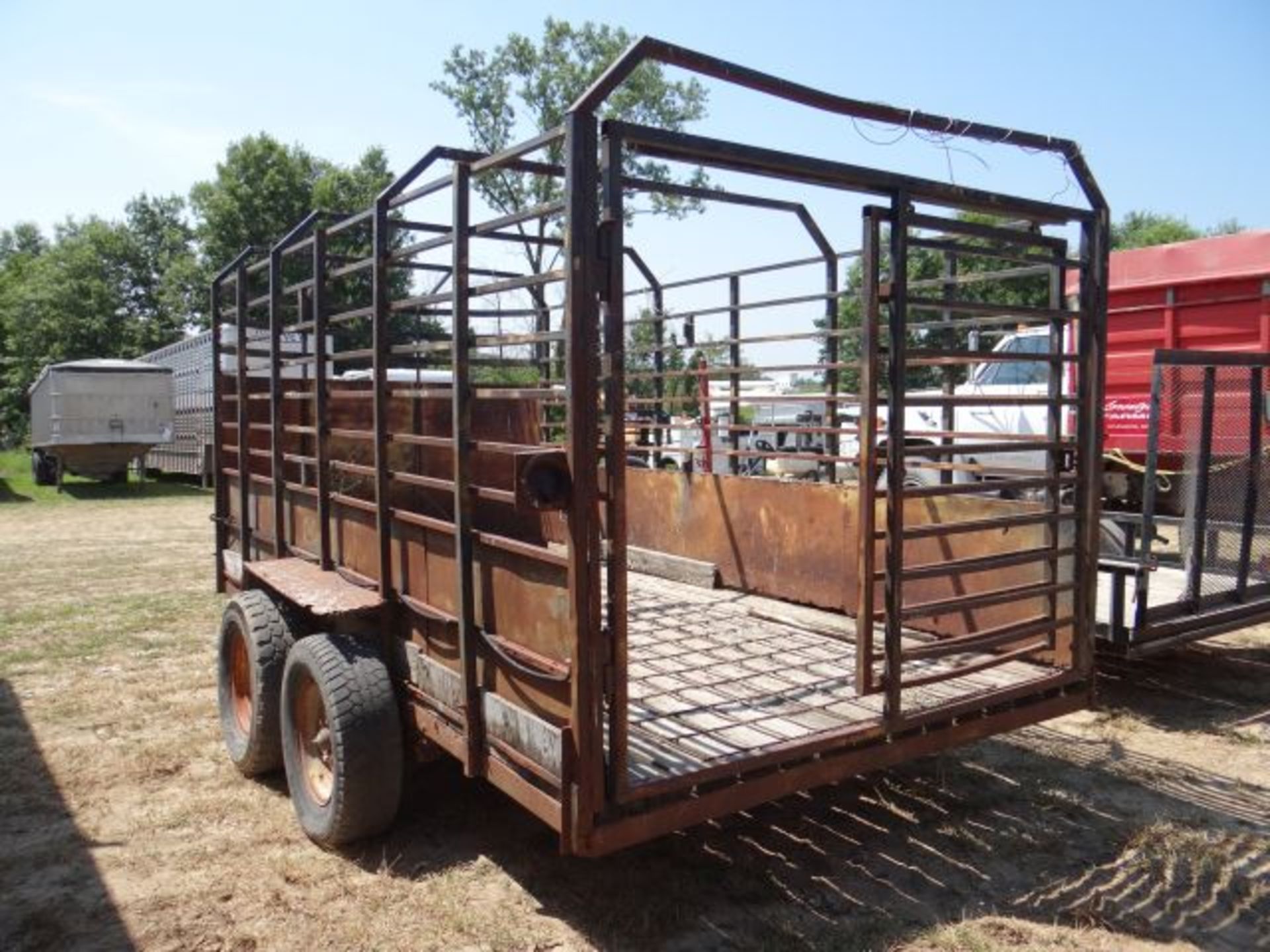 Homemade 16' Cattle Trailer No Title - Image 3 of 3