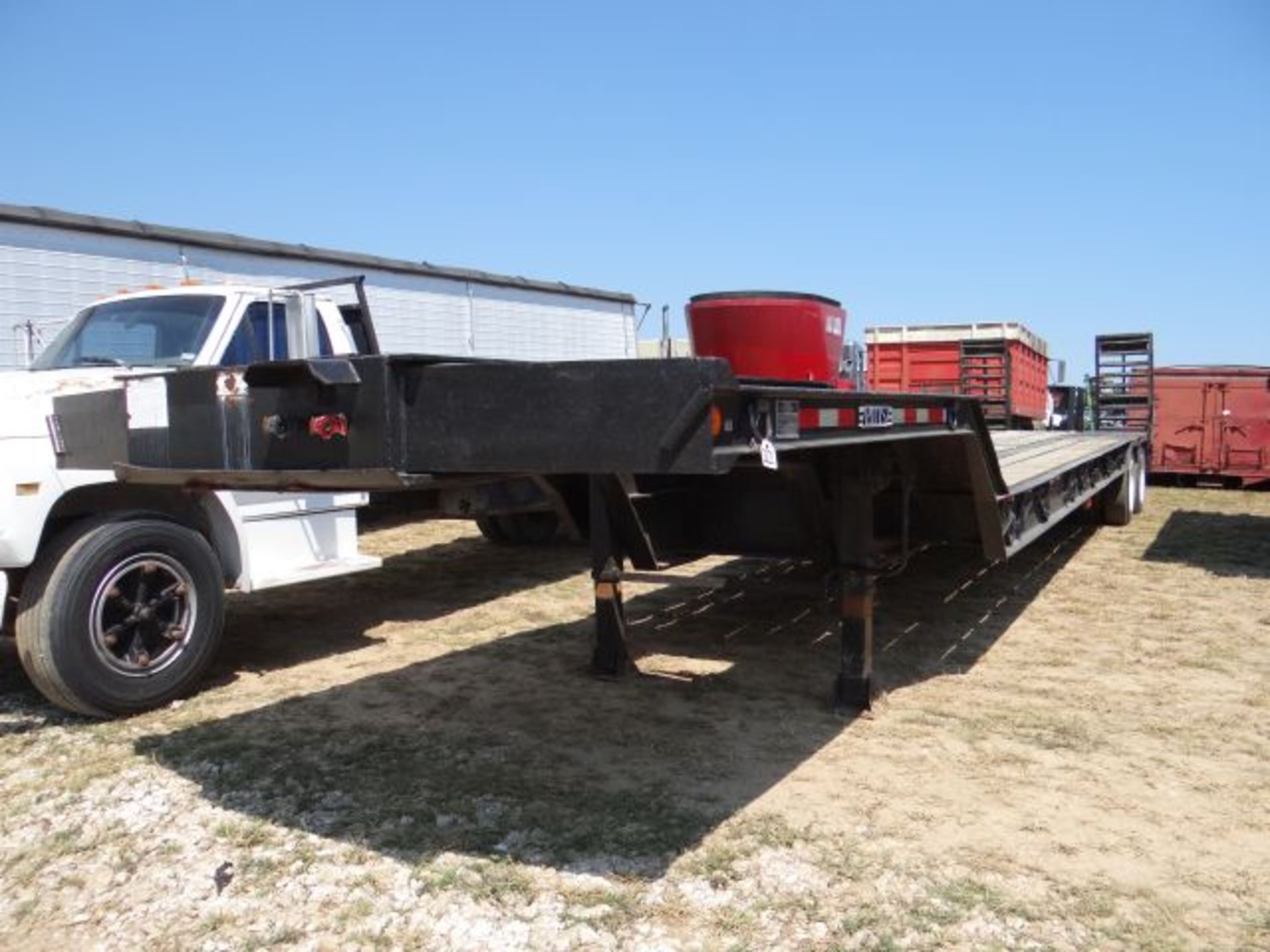 2001 Pitts Lowboy Trailer 35 Ton, 38', Title in the Office