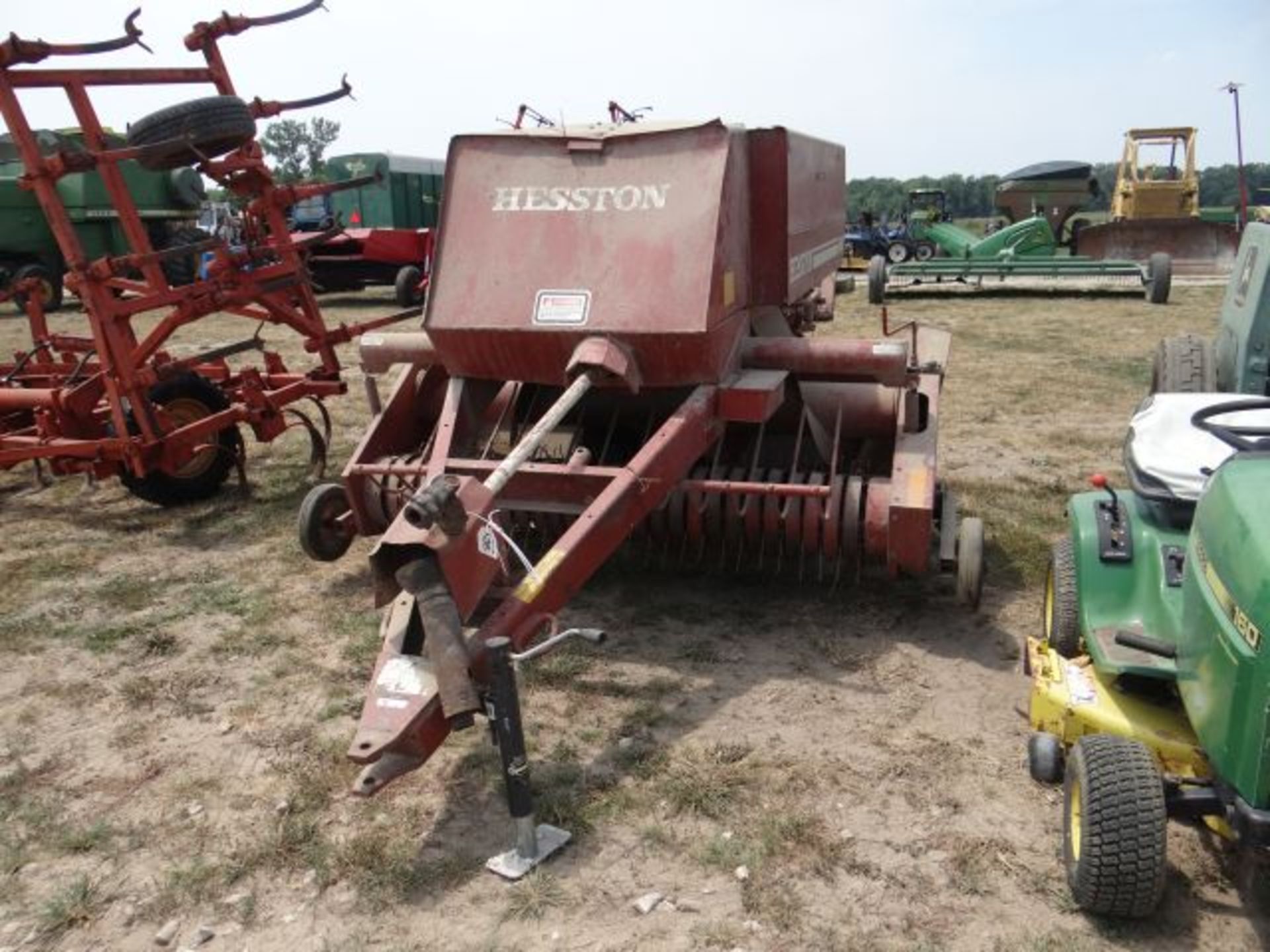 Hesston 4600 Inline Square Baler 540 PTO, Small Bales, Twine Tie, Manual in the Shed
