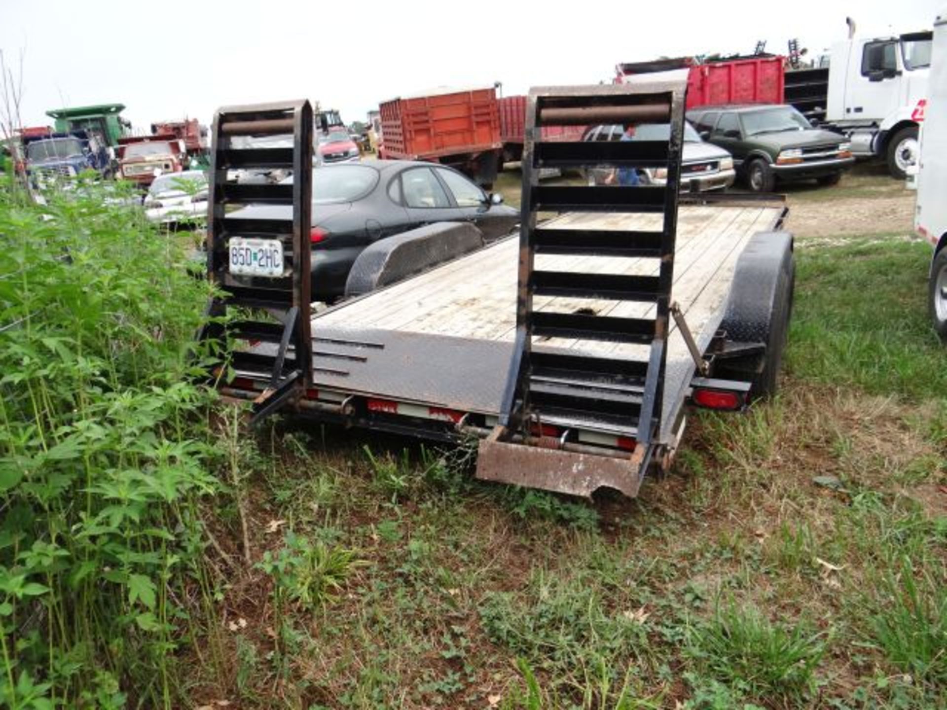 2011 Trailerman Flatbed Trailer 16', 7000# Axles, 4 New Tires, Ramps, Title in the Office - Image 3 of 3