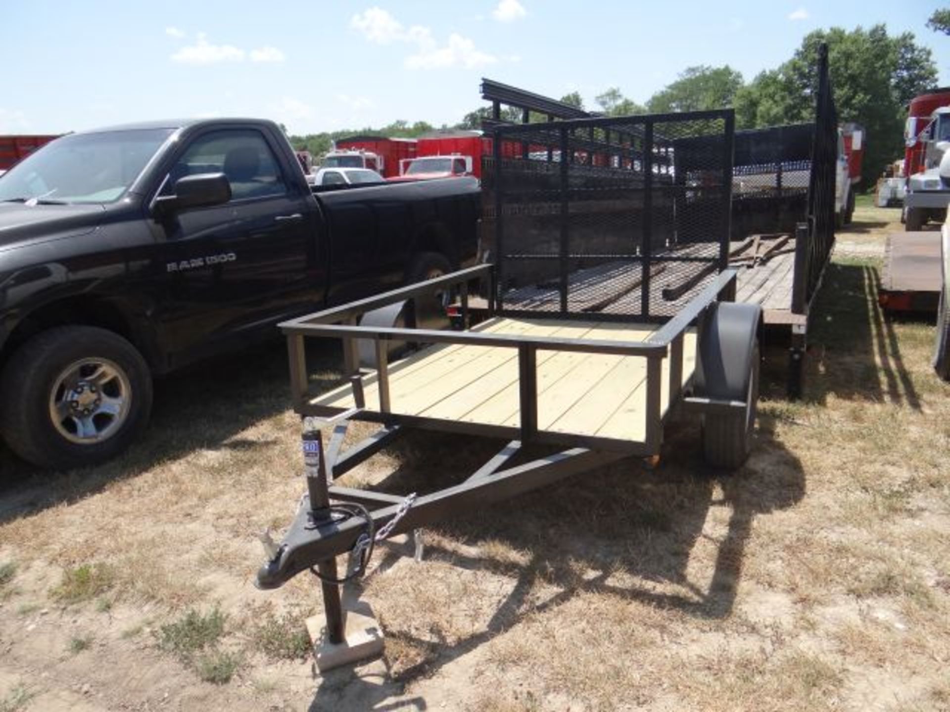 2017 Homemade Flatbed Trailer 5'x7', w/Tailgate, 2200# Axles, No Title - Image 2 of 3