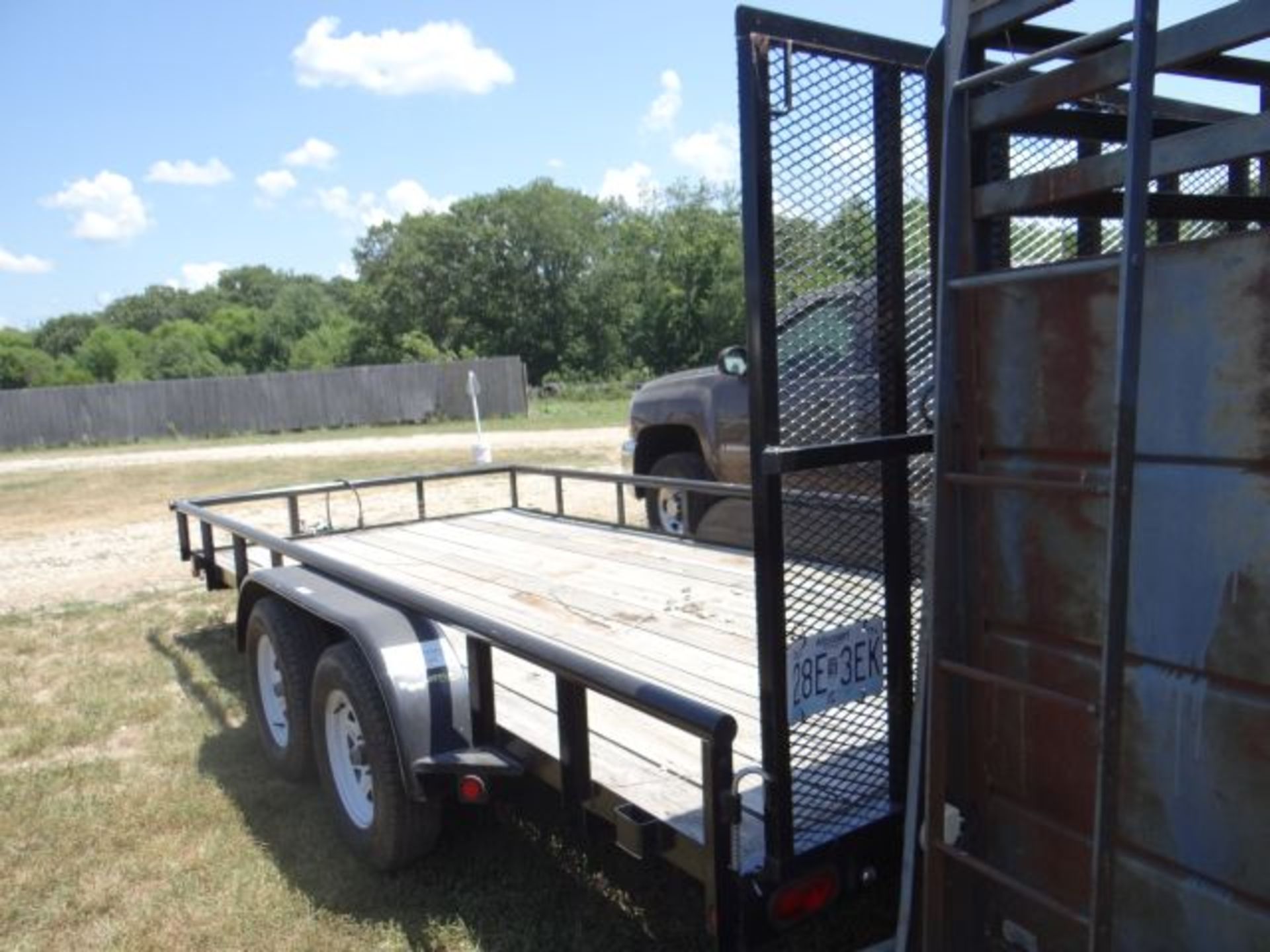 2013 DooLittle Flatbed Trailer 84"x16', Ramp Gate, Title in the Office, vin#03695 - Image 3 of 3