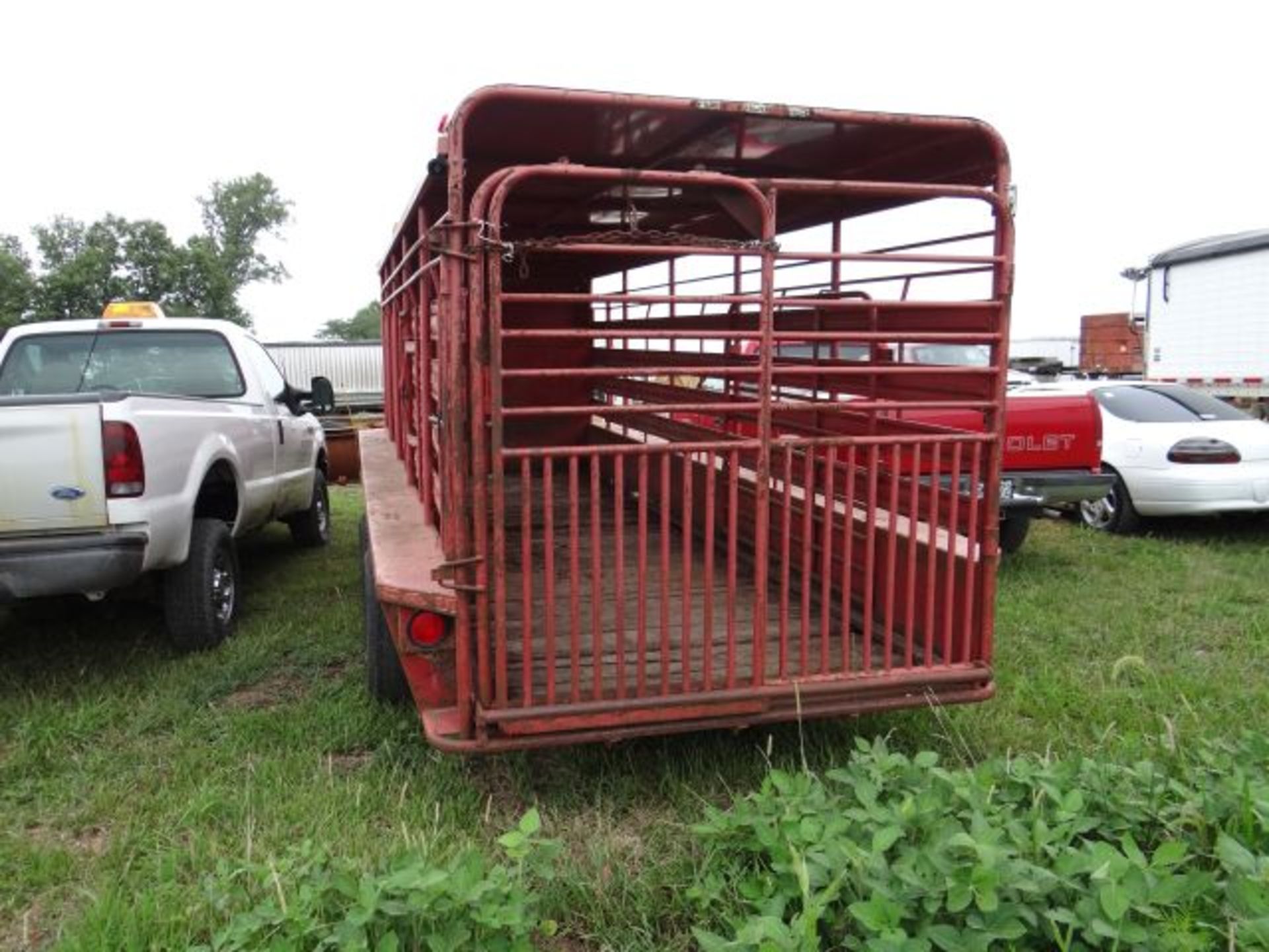 1991 WW Livestock Trailer 20', 7' Wide, Gooseneck, Center Gate, Title in the Office - Image 3 of 3
