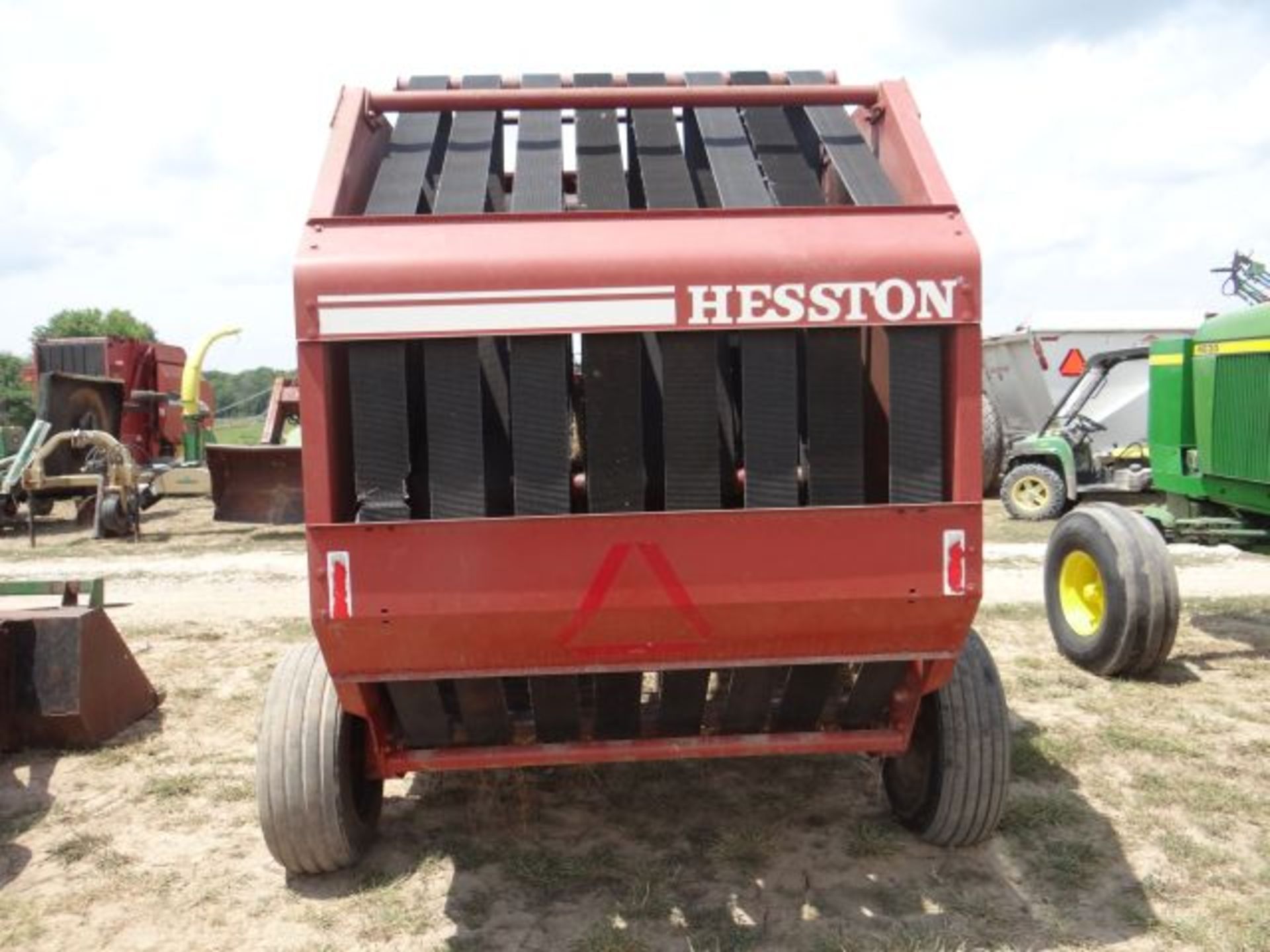 Hesston 5580 Round Baler Twine Only, Works Good, Monitor in the Shed - Image 3 of 3