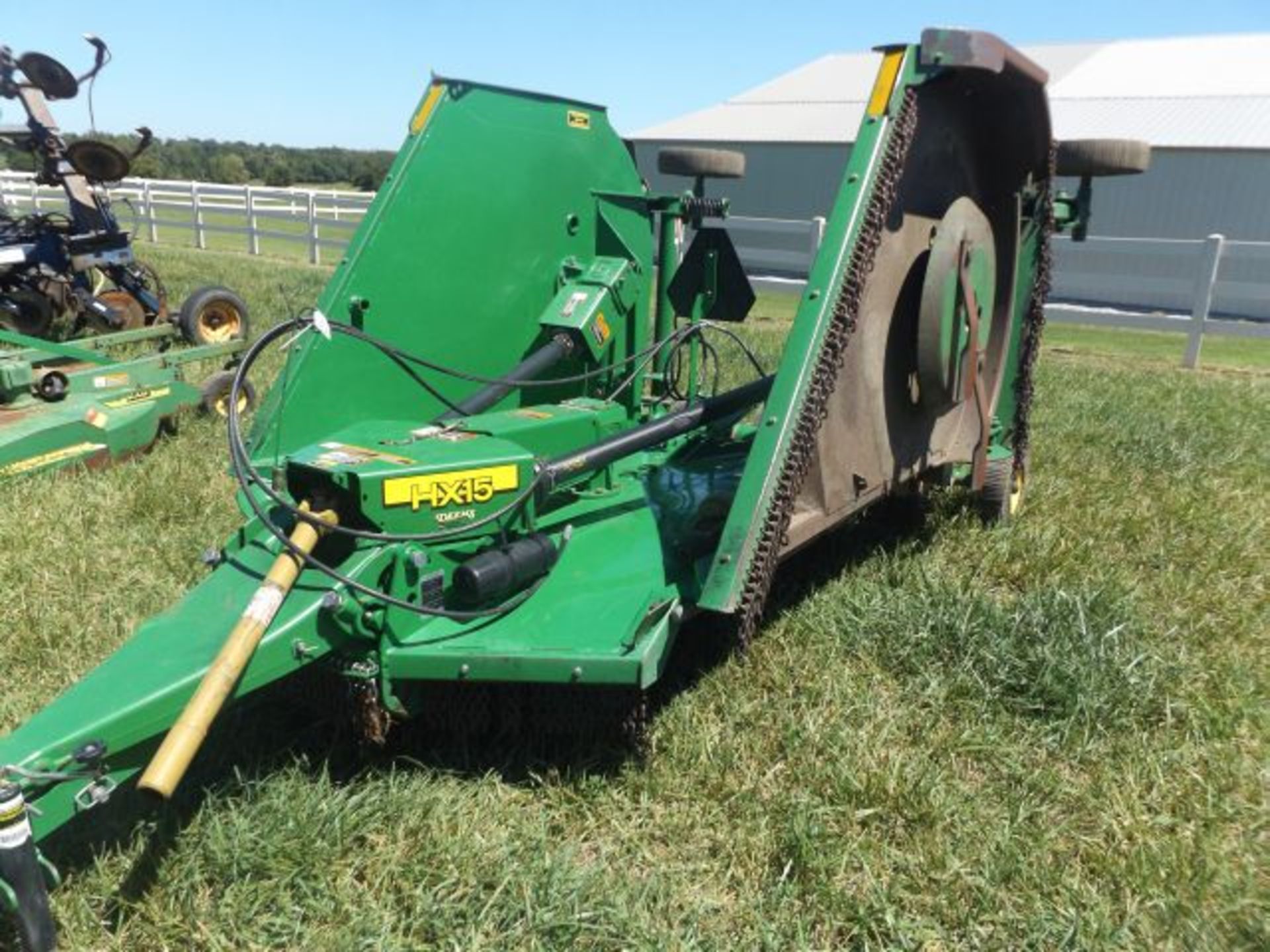 JD HX15 Cutter, 15’, 1000 PTO, Laminated Tires