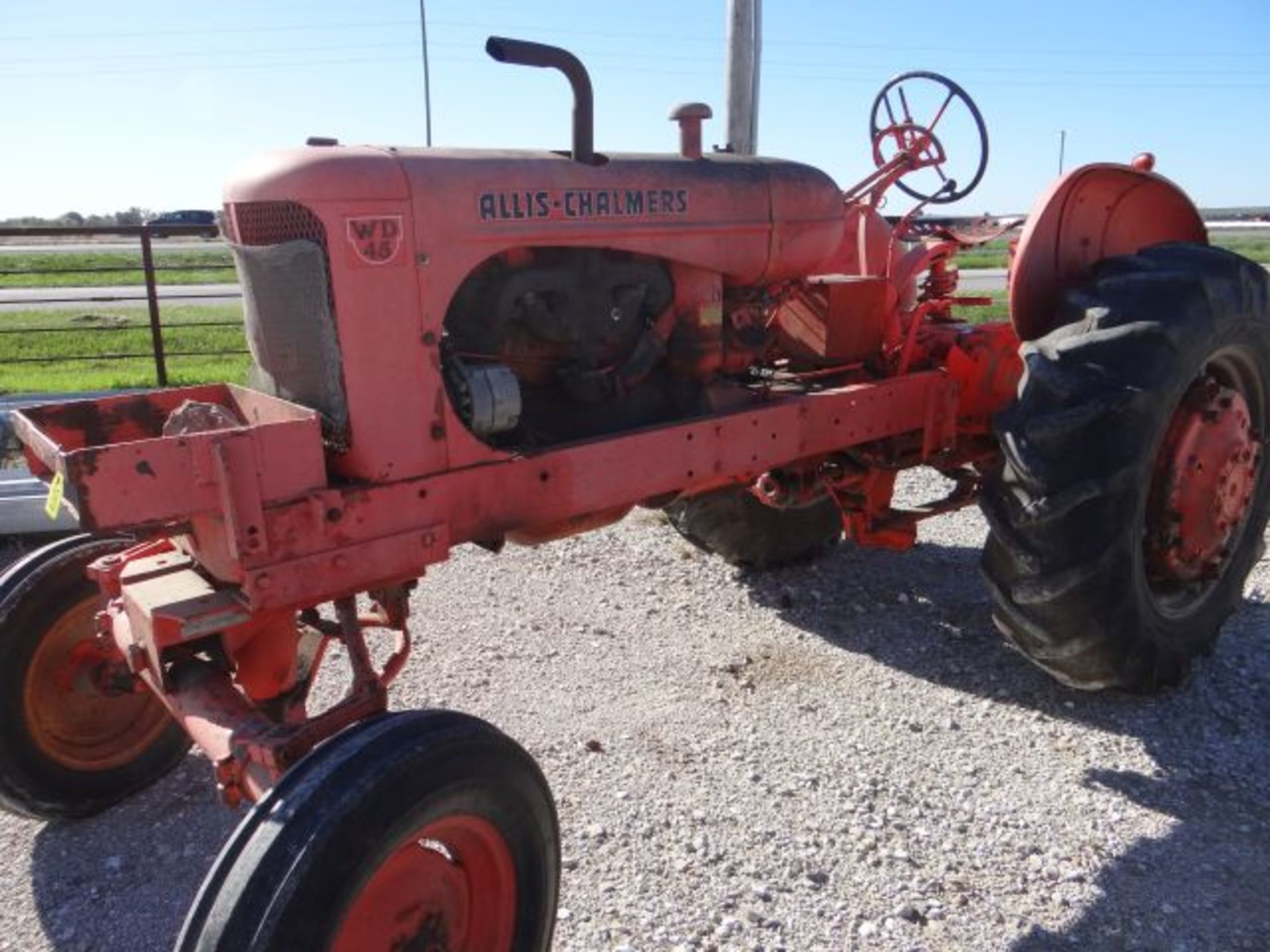 AC WD 45 Tractor Fair Tires, Winterized, Rebuilt Engine Recently, 540 PTO, 1 Hyd., Adapter for 3pt ,