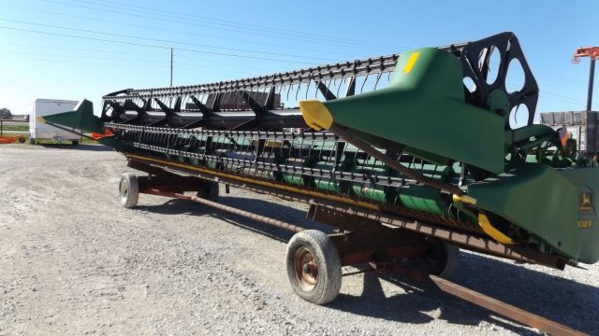 JD 930F Flex Grain Head 30', Contour Master, Head Sight on Cart, Sell as one unit