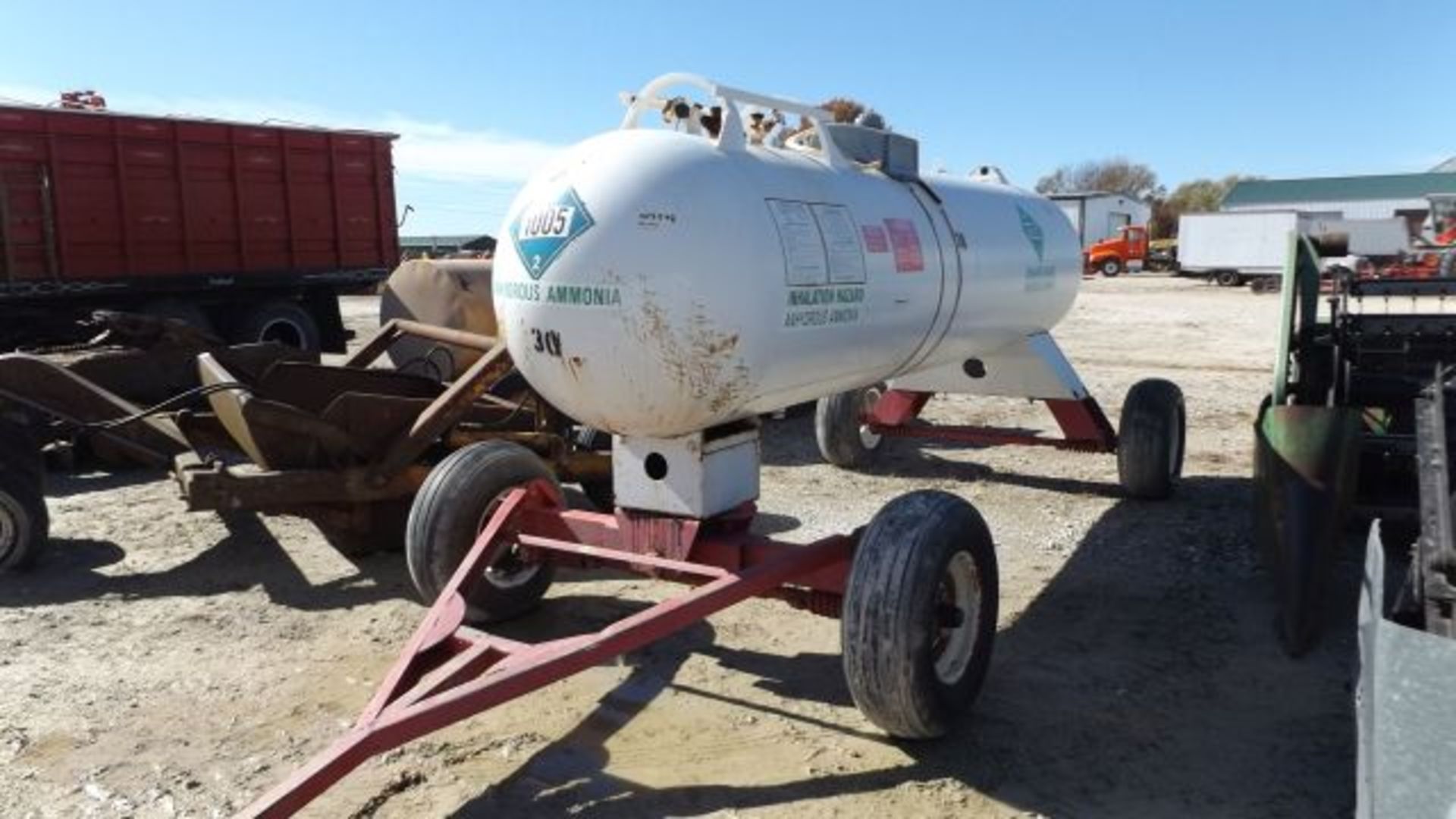 Anhydrous Tank On Wagon