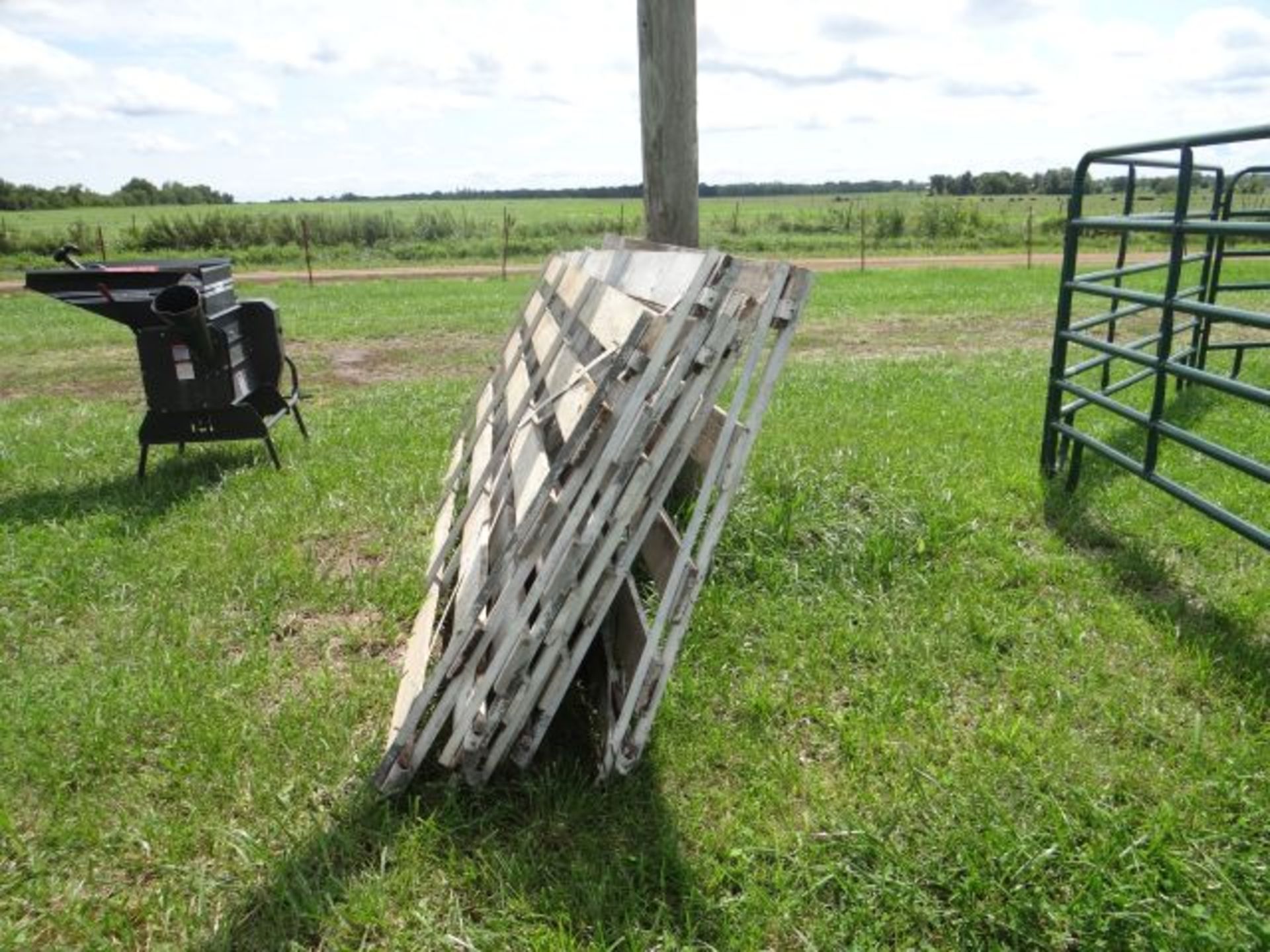 12' Wooden Gates w/Metal Bracing - Image 2 of 2