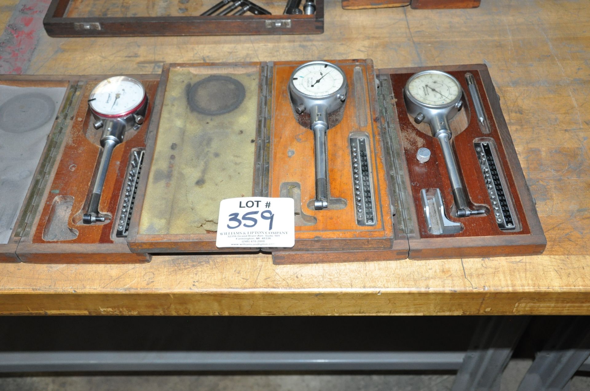 Lot-(3) INTERAPID Dial Bore Gages with Cases