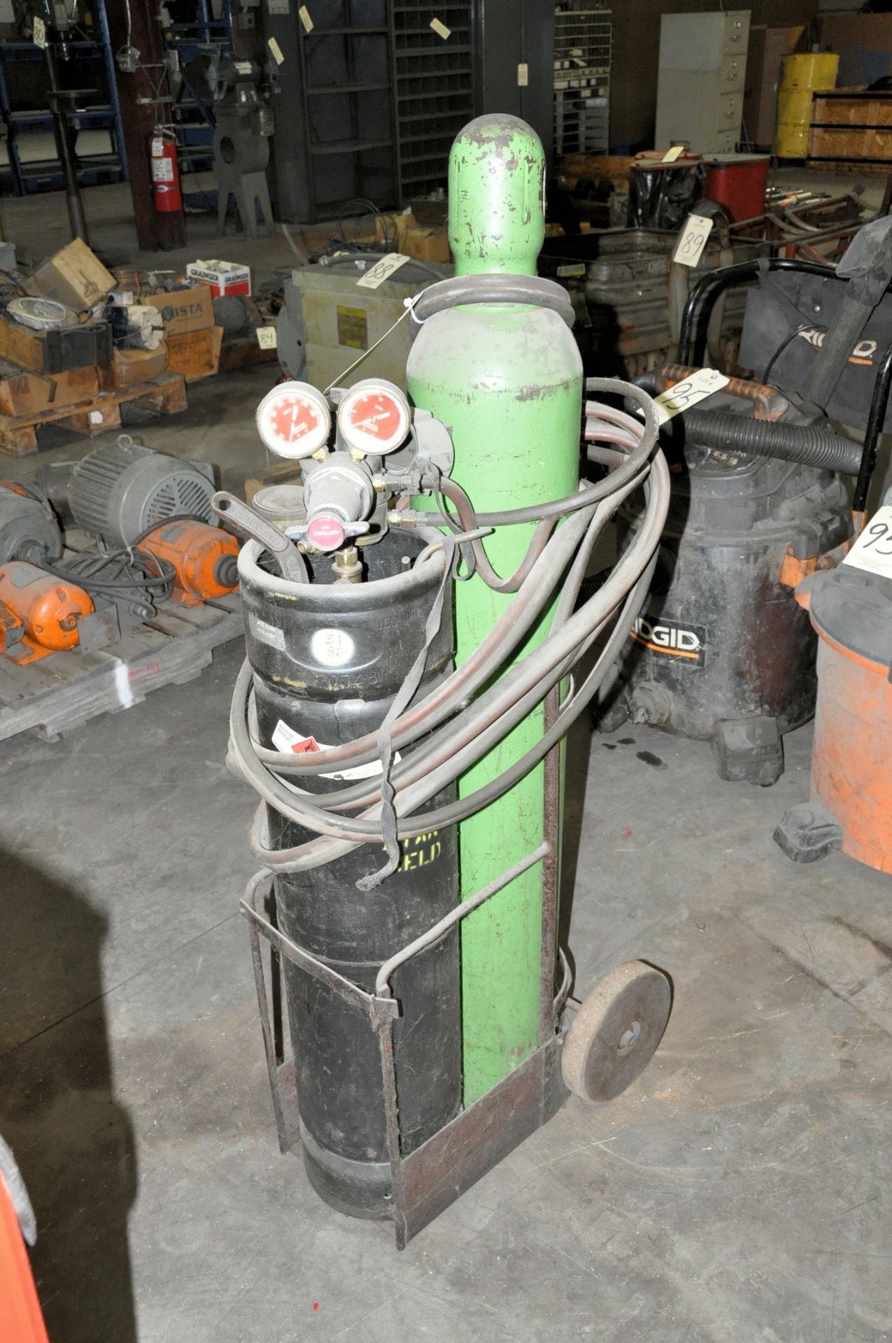 Oxygen/Acetylene Outfit with Tanks and Cart
