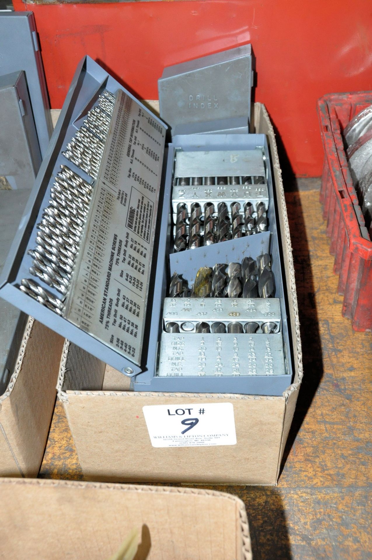 Lot-(2) Large and (2) Small Drill Indexes, (Partial) in (1) Box