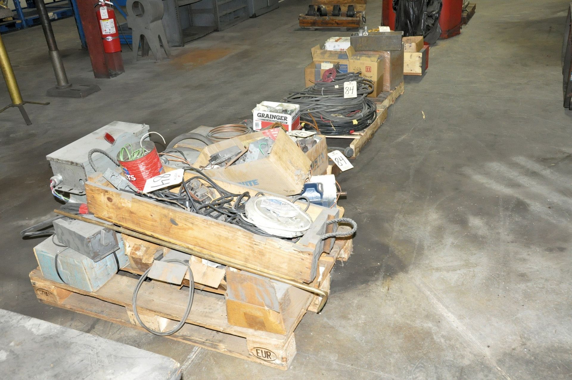 Lot-Electrical on (4) Pallets and (1) Crate