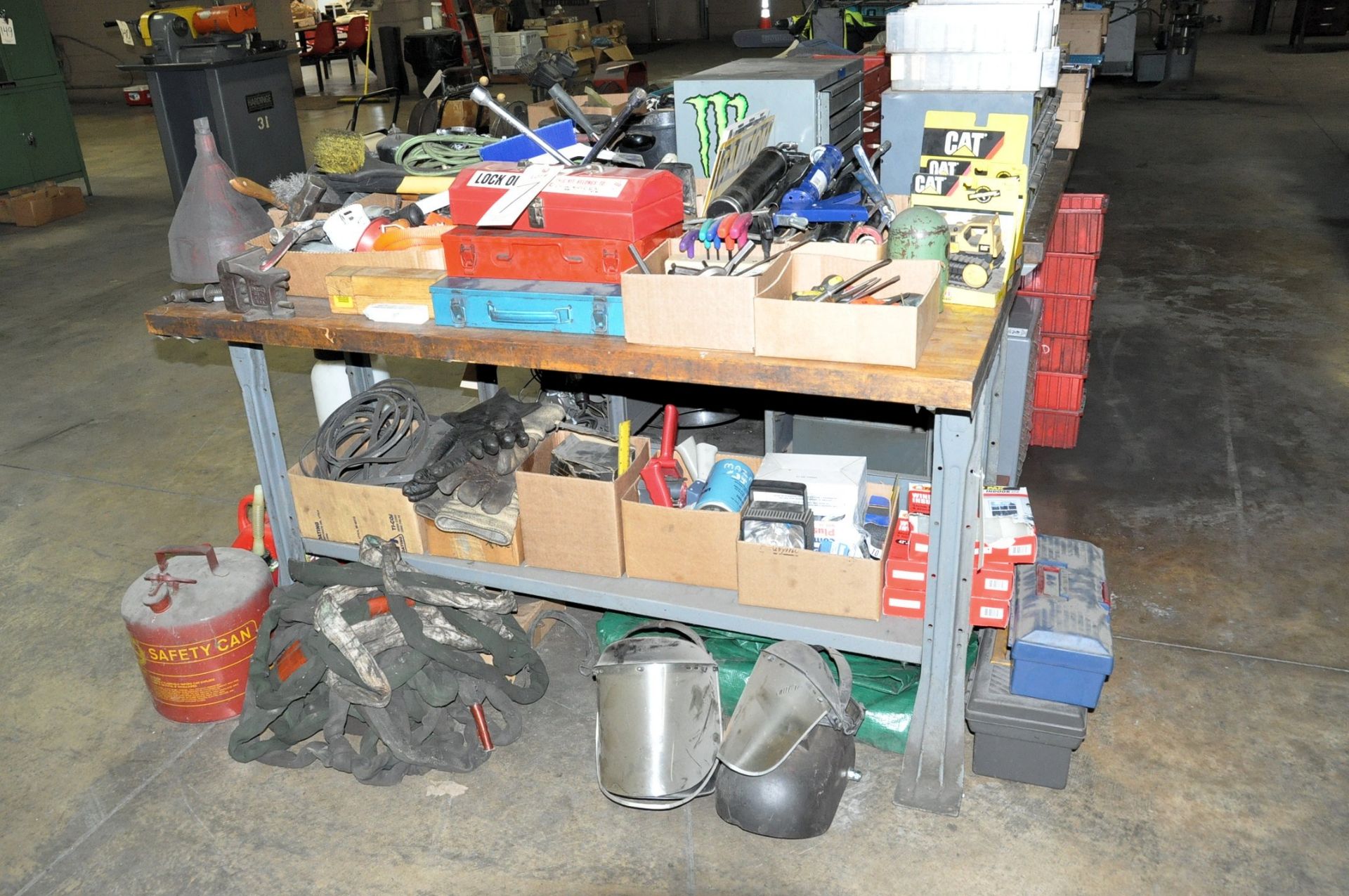 Lot-Hand Tools etc. On/Under (1) Bench