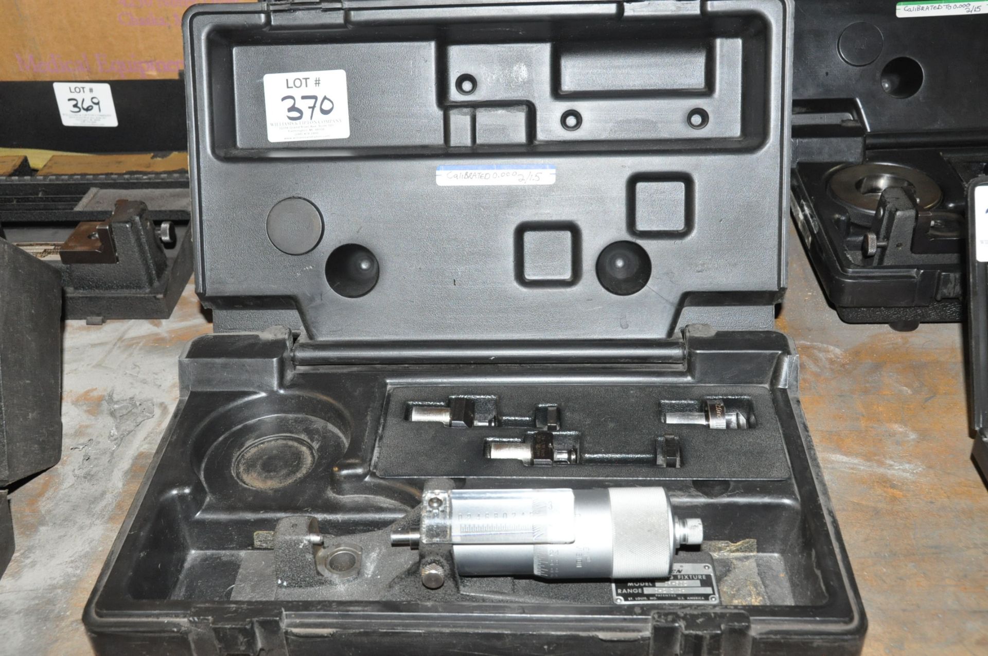 SUNNEN MODEL CF-502, 0-2" Gage Setting Fixture with Case