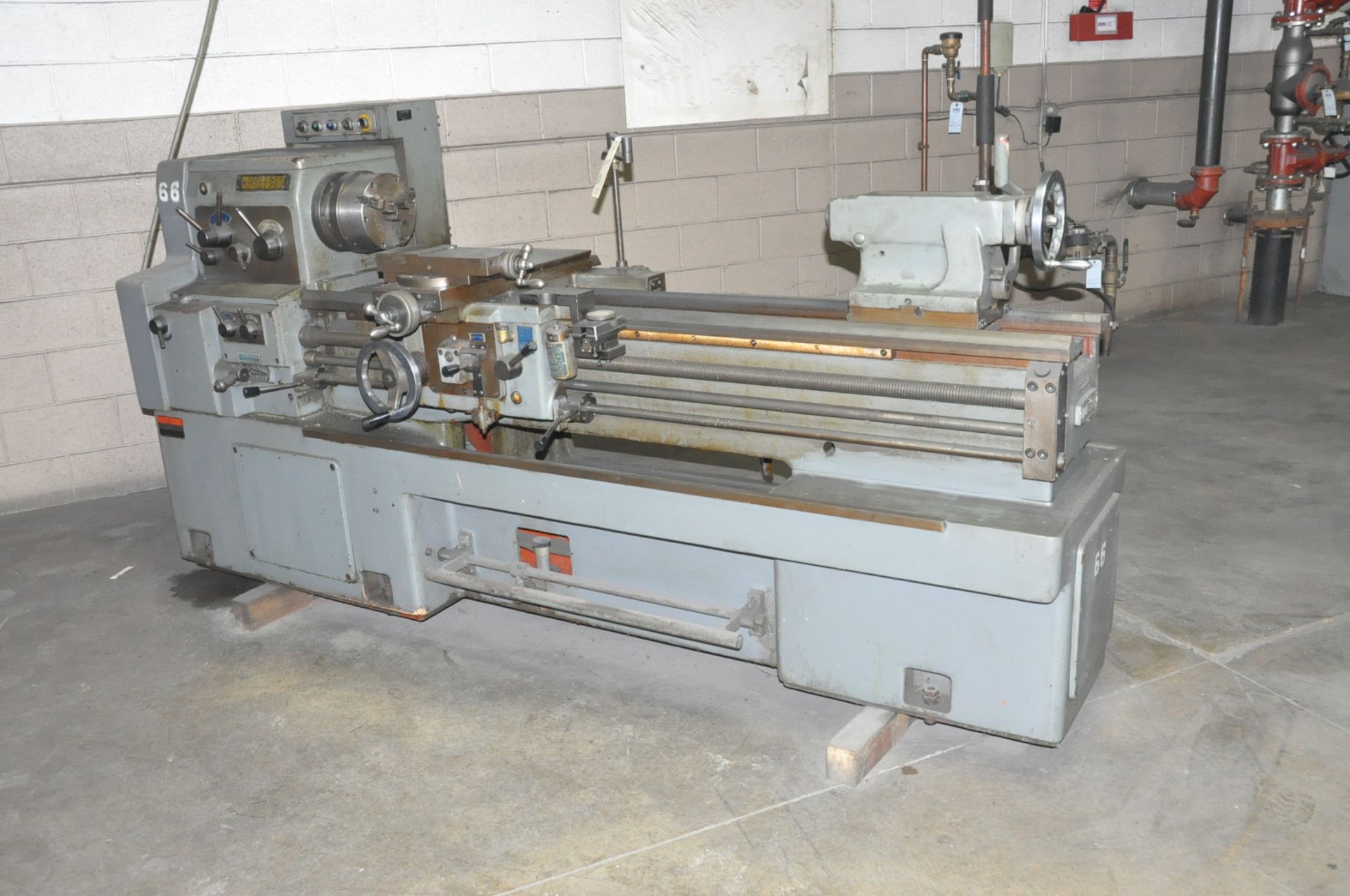 WHACHEON 17" x 59" CC QUICK CHANGE GEARED HEAD LATHE, S/n 9-8512-09, 32 to 1800 RPM Spindle Speed