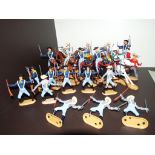 Cherilea Toy Soldiers - 20 figures, infantry and cavalry,