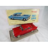 Triang - a Ford Zephyr 1:20 scale, built in Britain by Minic Limited, red plastic body,