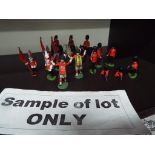 Britains toy soldiers - a collection of 58 Coldstream Guards and Gordon Highlanders,