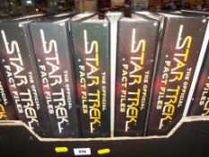 Star Trek - a collection of 13 The Official Star Trek Fact Files containing collections of