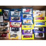 Twenty-one mint in box diecast model motor vehicles to Include Corgi,