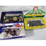 Two diecast 1:50 scale models comprising Corgi Burrell Showman's Scenic with Crane Lord Lascaelle's