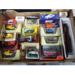 A collection of eighteen diecast model motor vehicles to include Corgi, Lledo, Matchbox,