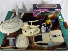 Star Trek - various collectable models to include a USS Enterprise NCC-1701D on display stand,