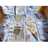 Model Aeroplanes - twelve model aeroplane kits predominantly by Fabbri Italeri scale 1/100,