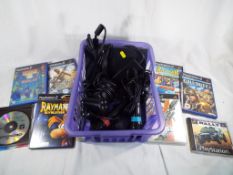 Play Station - a Sony PS2 with controllers,