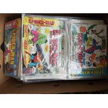 A large collection of between 150 and 200 Marvel comics,